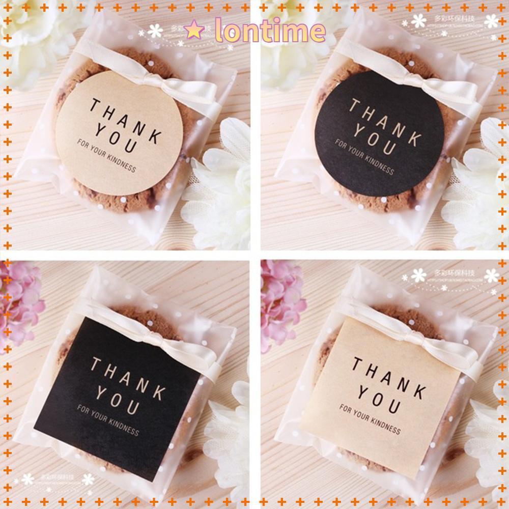 Set 10 Tờ Nhãn Dán Họa Tiết Chữ &quot;Thank You&quot; Độc Đáo