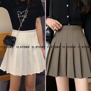 Chân váy tennis xếp ly có lót trong hai màu Nâu và Trắng CV102