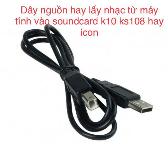 Dây nguồn hay lấy nhạc từ máy tính vào soundcard K10, K10 hay icon