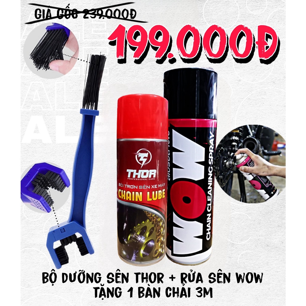 Compo dưỡng sên Thor+rửa sên wow