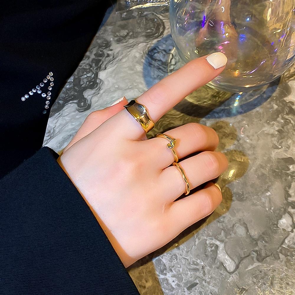 Nhẫn Hở Bằng Hợp Kim Thiết Kế Thắt Nút Sang Trọng