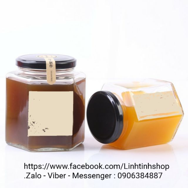 Hũ Thuỷ Tinh Hình Lục Giác 730ml