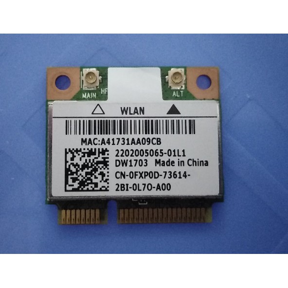 card wifi laptop DELL dòng DW-1xxx, card mạng không dây