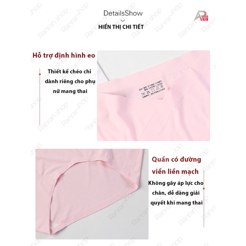 Combo 5 Quần lót su bầu cạp chéo - Quần cho mẹ bầu sau sinh chính hãng