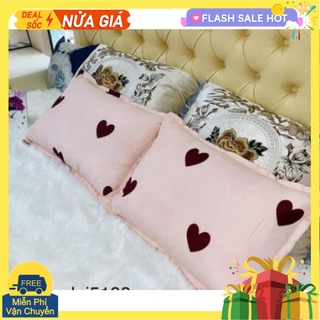 [2 ruột gối nằm]Combo 2 ruột gối nằm có họa tiết có khóa kéo belashop1595