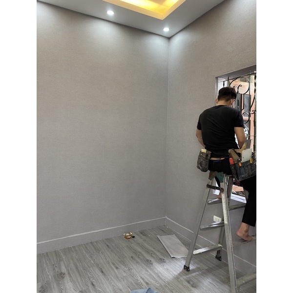 Giấy Dán Tường Giả Xi Măng Nhám,loại dày 16,5m2/cuộn
