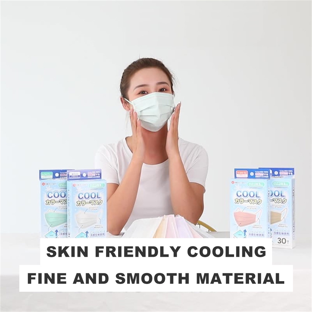 Set 30 Khẩu Trang 3 Lớp Bảo Vệ Chống Lạnh Dùng Một Lần Dành Cho Người Lớn Trẻ Em