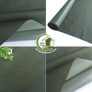 Phông nền vải bố PVC màu xanh rêu chụp hình ảnh sản phẩm - may rèm, may balo túi xách [ 1 mét x khổ 1,55m]