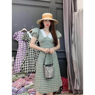 ĐẦM CÔNG CHÚA - ĐẦM SỌC CARO( CAM KẾT GIỐNG MẪU)