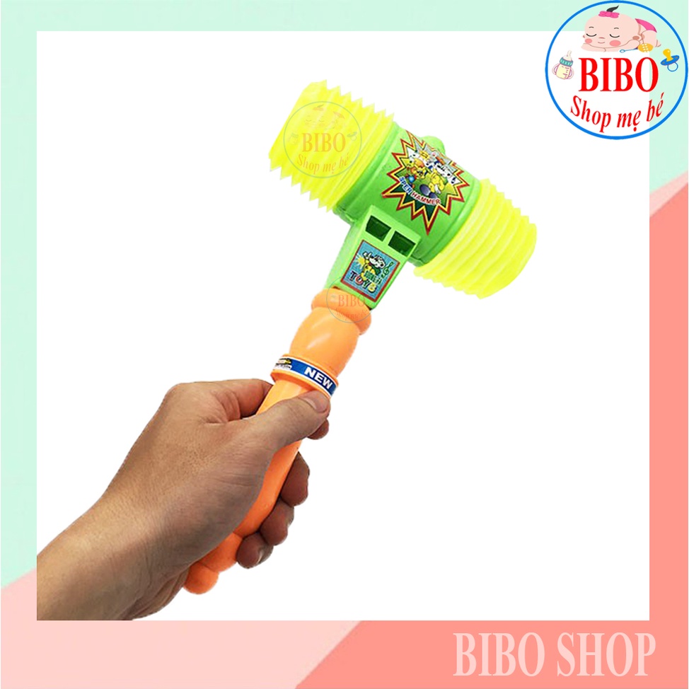 Đồ chơi búa đập 2 đầu lớn phát ra âm thanh bằng nhựa túi lưới
