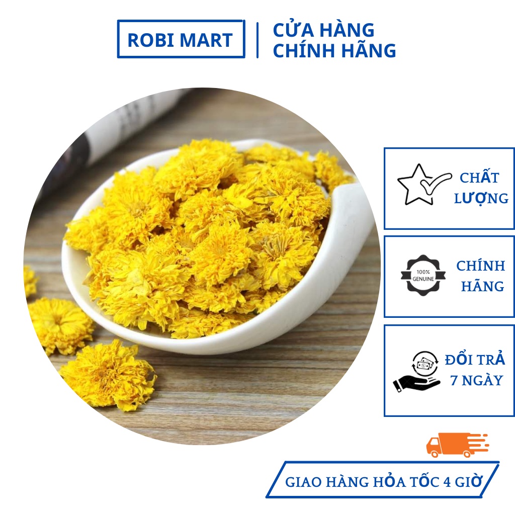 Trà hoa cúc vàng sấy lạnh Robimart gói 20g - Hàng chính hãng