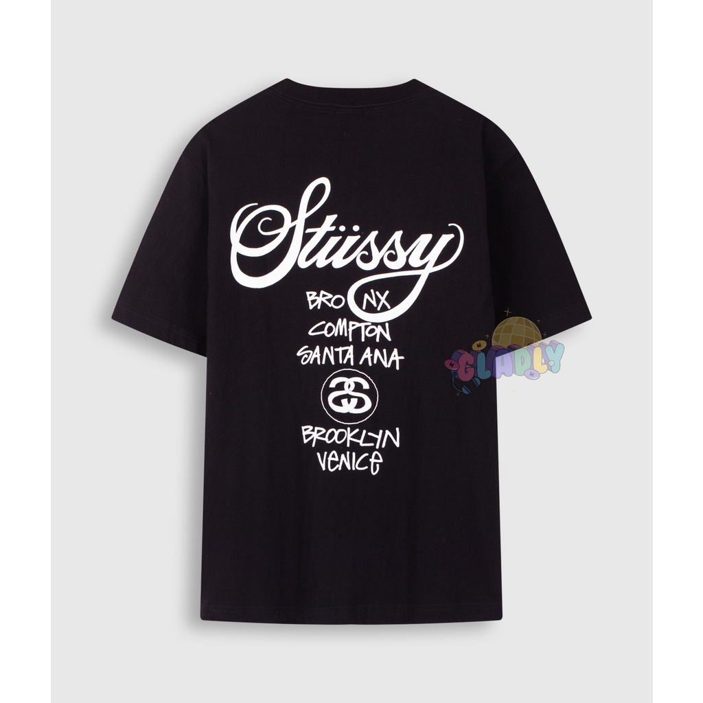 Áo phông Stussy họa tiết WorldTour phiên bản US