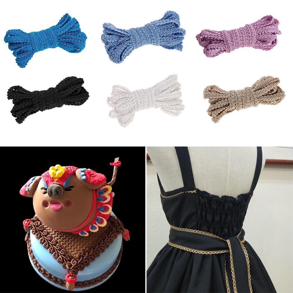 Cuộn Dây Ruy Băng Ren 5Yard Dùng Trang Trí Tiệc Cưới DIY