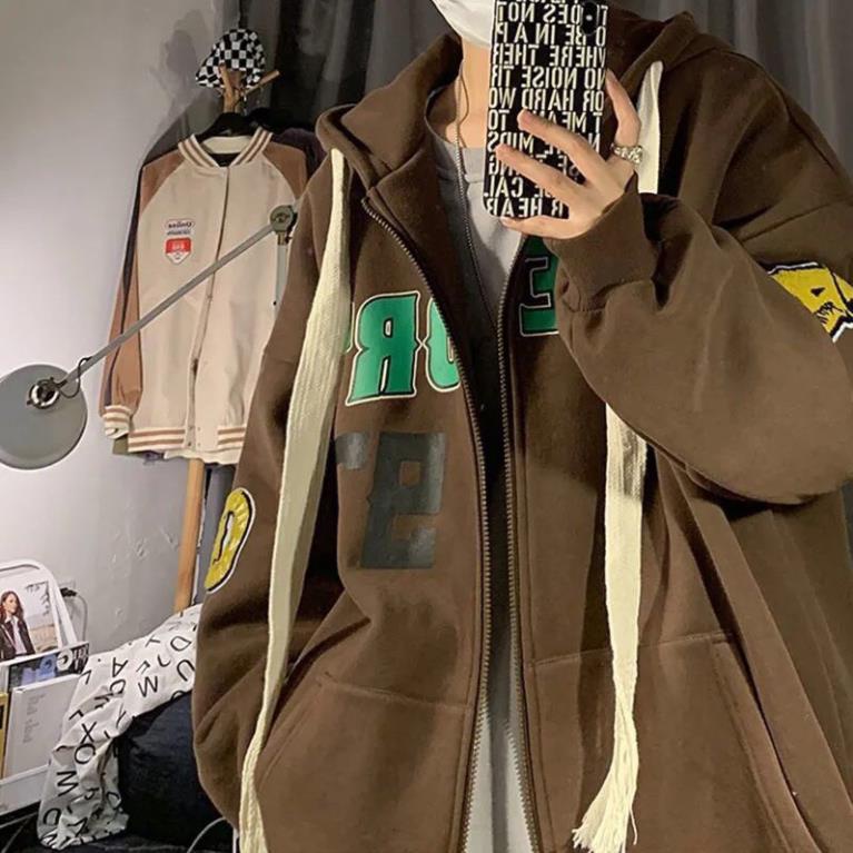 Khoác Nỉ Hoodie Nam Nữ 97 Dáng Rộng Dây To Form Rộng Unisex Uzzlang