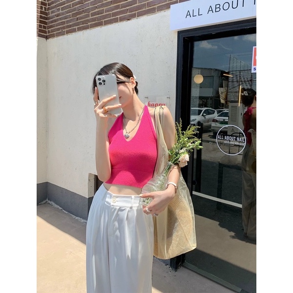 [Hàng Quảng Châu]SP044 Áo yếm croptop ulzzang