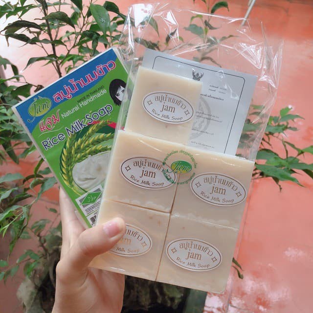 Xà Phòng Cám Gạo Trắng Da Thái Lan Jam Rice Milk Soap