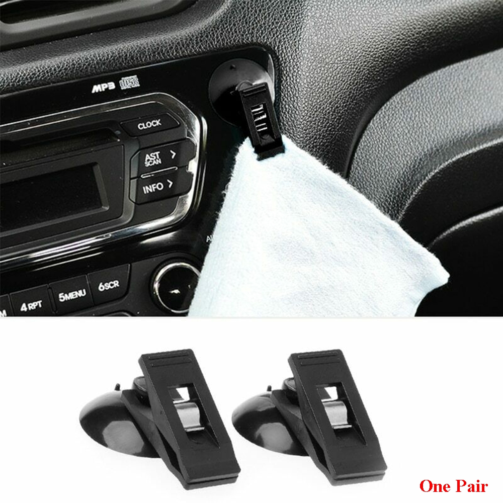 2 Kẹp treo đồ dùng cho xe hơi có giác hút