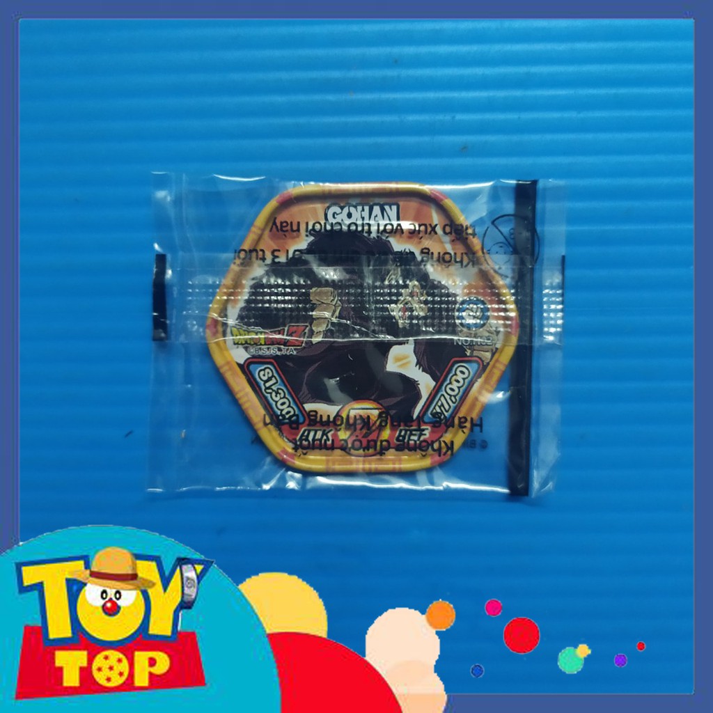 Một thẻ] Thẻ bài Toonies Dragon Ball Z dạng xu thiếc leng keng - Thẻ lục giác còn seal