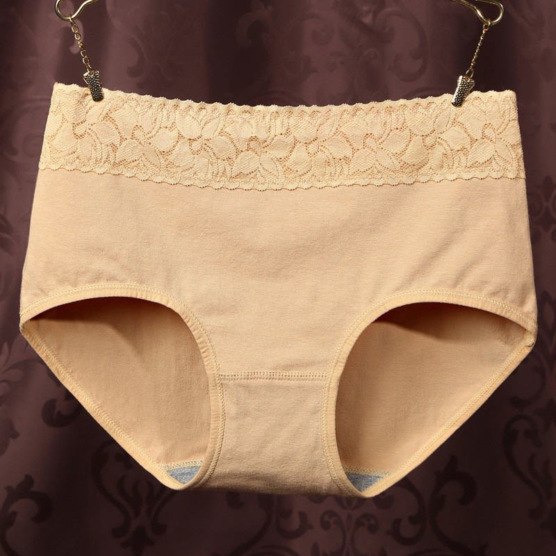 High quality fashion intimates Pure Cotton Women's Panties Lace Seamless Ms In Waist Underwear Natural Cotton Briefs | BigBuy360 - bigbuy360.vn