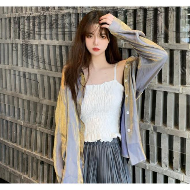 Áo Bra 2 Dây Nhún Dáng Dài - Bra Nữ Phong Cách CropTop Gợi Cảm  A6843