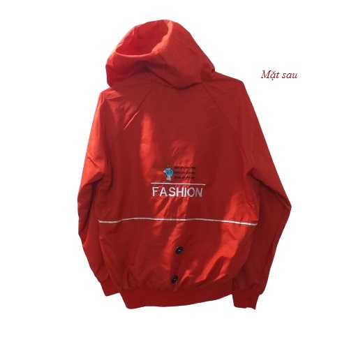 Áo gió nam/nữ 2 lớp, có mũ