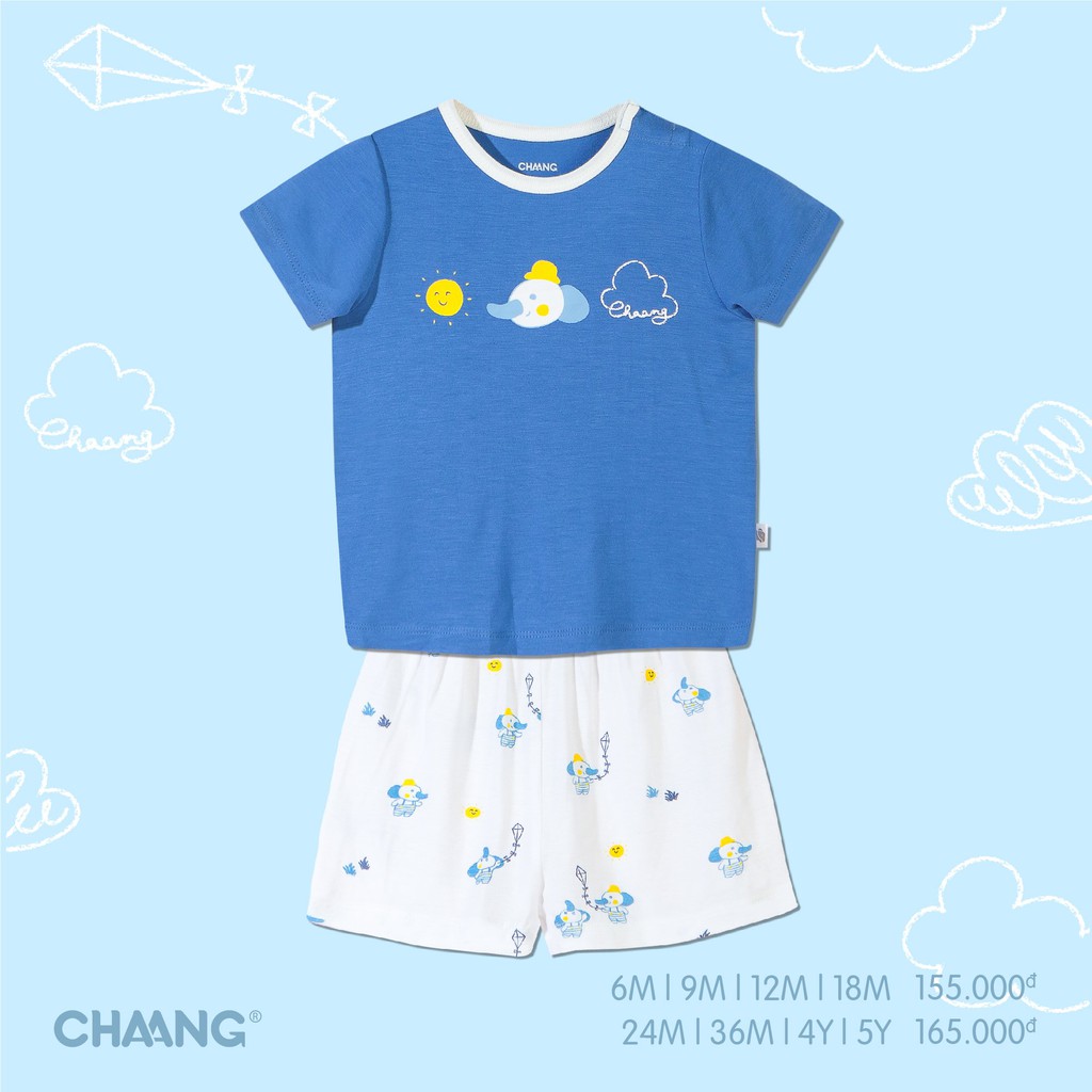 Bộ cộc tay cài vai Chaang summer