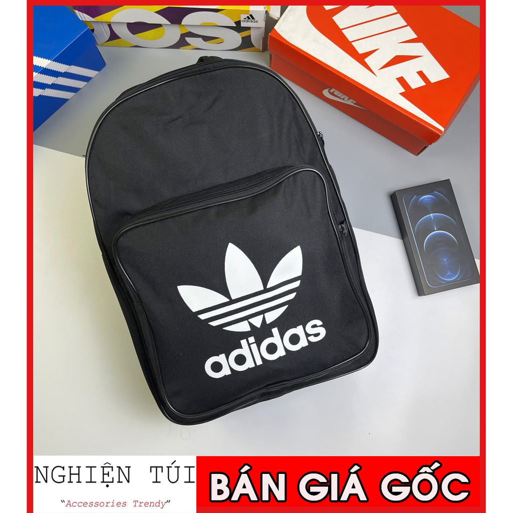 [NGHIỆN TÚI GIÁ GỐC + VIDEO THẬT] Balo Adidas Originals Mochila Trefoil Backpack - BK6723 | HÀNG XUẤT DƯ XỊN / GIÁ RẺ