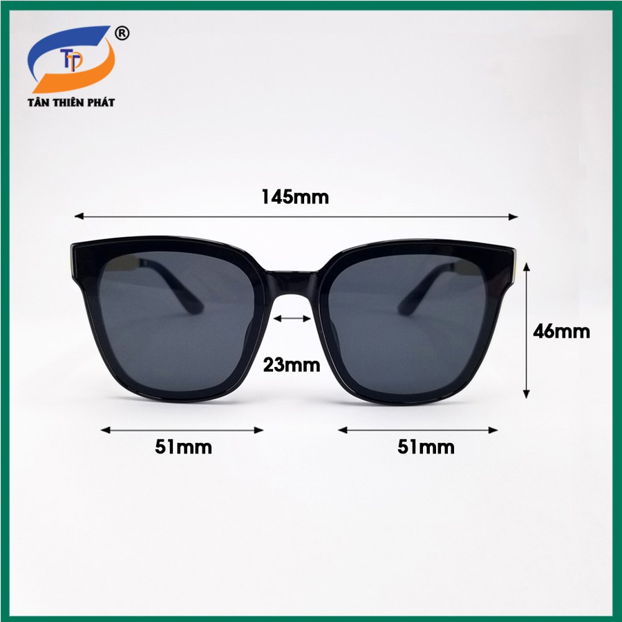 Kính mát nữ mắt màu nâu, đen râm mát chống nắng, tia UV 6035 - Bảo hành 12 tháng
