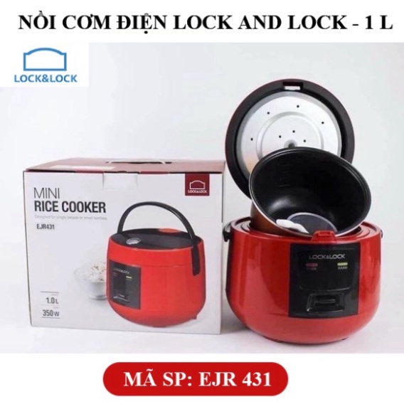 Nồi cơm điện Lock and Lock - 1 lít - nấu cơm cực ngon - màu đỏ