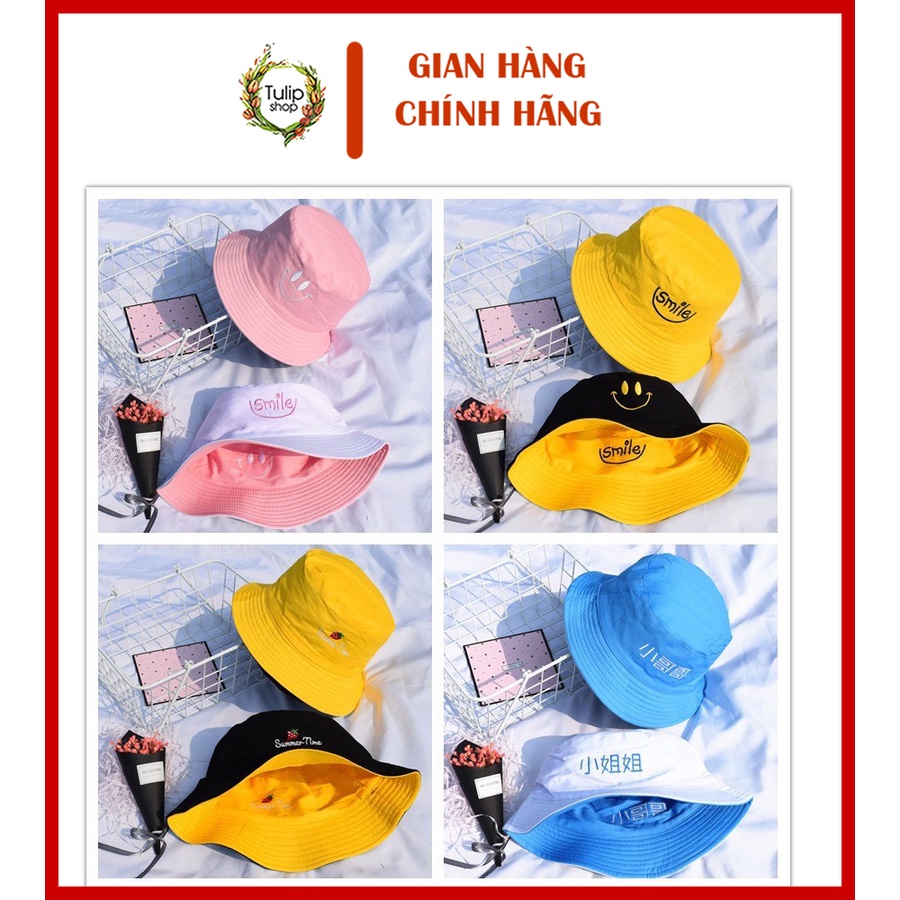 Nón Bucket phong cách Hàn Quốc cực kỳ dễ thương