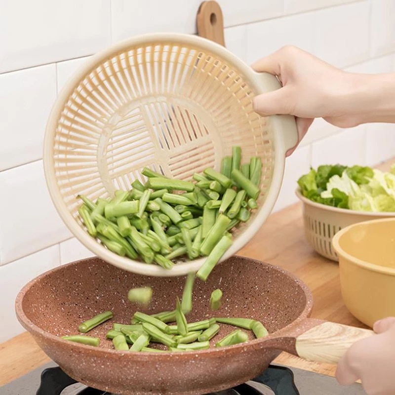[ Featured ] 1 Rổ Nhựa Hai Lớp Ráo Nước Có Thể Tháo Rời Cho Nhà Bếp