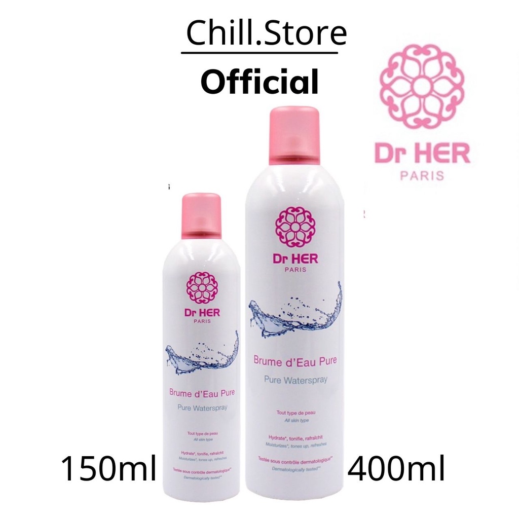 Xịt Khoáng Dr Her 400ML Cấp Ẩm Làm Dịu Mát Da - [ Paris ]