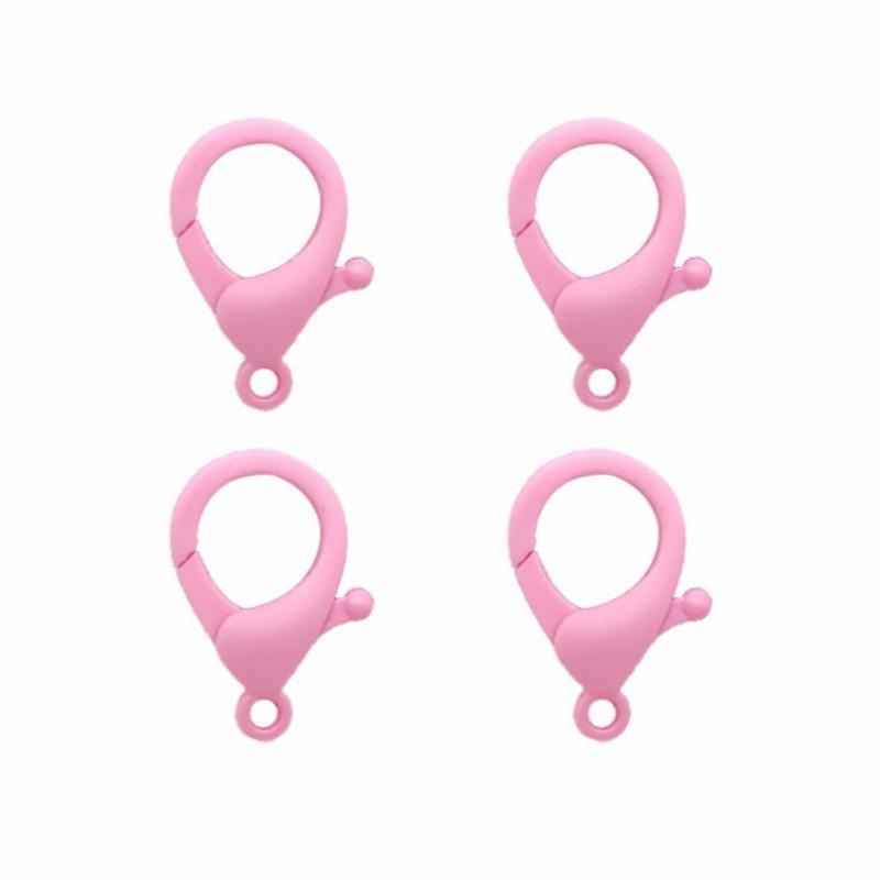 Set 4 Dây Xích Nhựa Acrylic Nhiều Màu Làm Móc Khóa/Vòng Tay/Vòng Cổ Diy