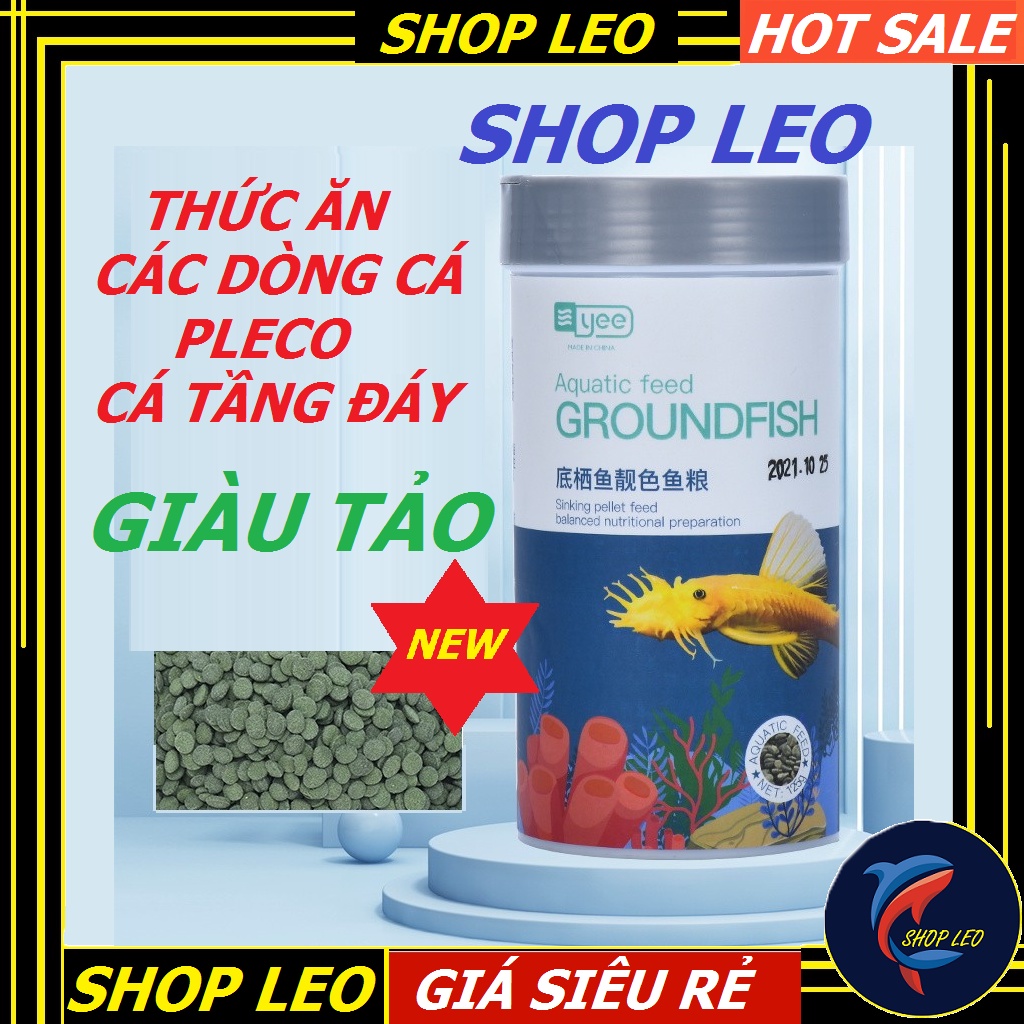 Thức ăn pleco  "YEE"- cám chuyên dụng cho longfin, cá chuột, các dòng cá tầng đáy - phụ kiện thủy sinh-shopleo