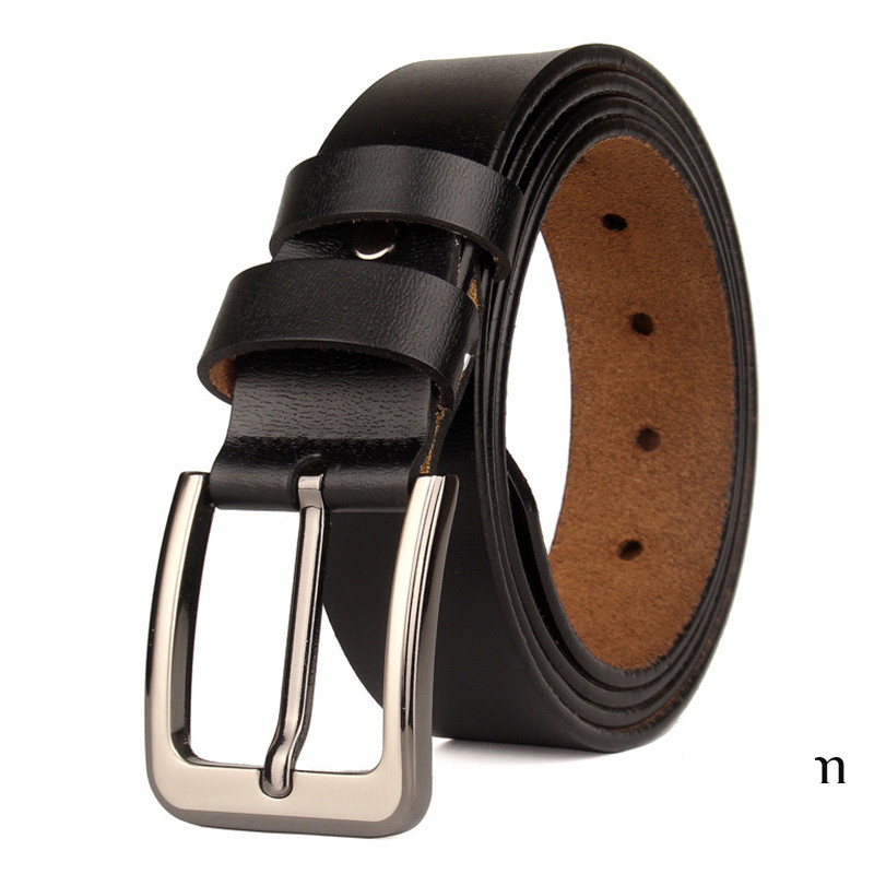 Cexika men 130 140 150 160 170cm da nguyên bản cộng với kích thước dài thắt lưng khóa ghim thông thường màu nâu đen