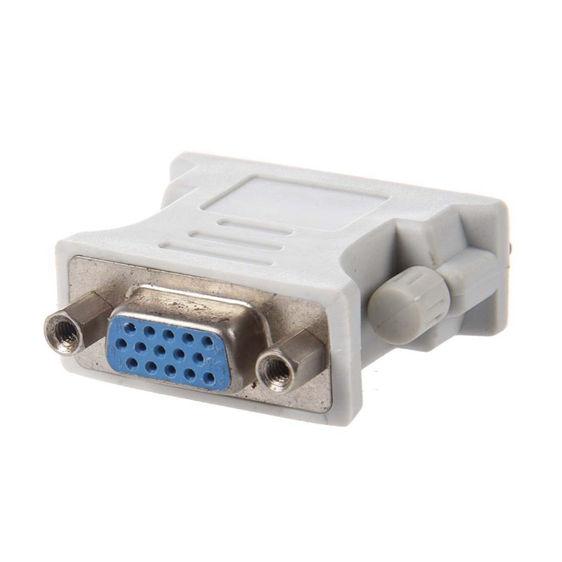 Small Adapter 24 + 1 (DVI-D Dual Link: Male) X VGA Female with LP4 to 2 SATA Internal Power Splitter Cable