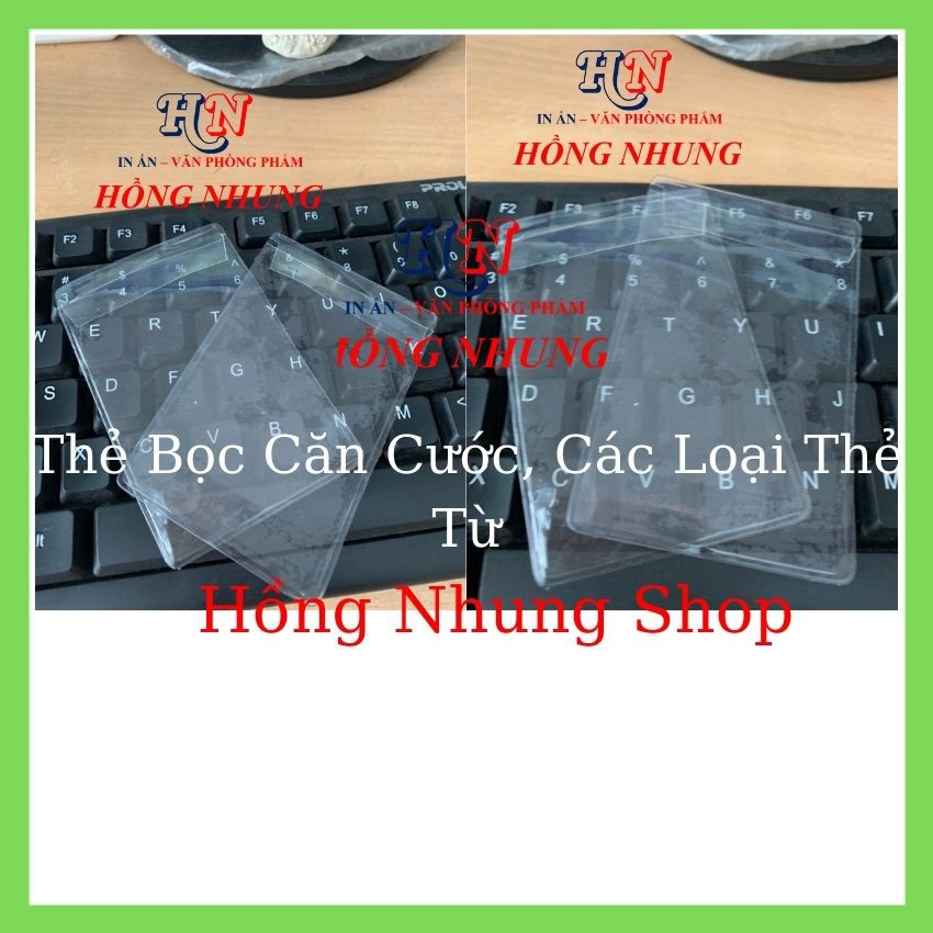 SÉT 200 CÁI BAO BỌC THẺ CĂN CƯỚC , THẺ ATM, CÁC LOẠI THẺ PET