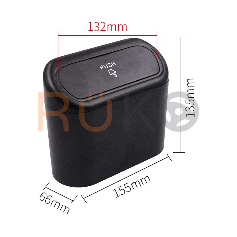 Thùng rác, thùng đựng đồ có nắp đậy ngăn mùi trên ô tô