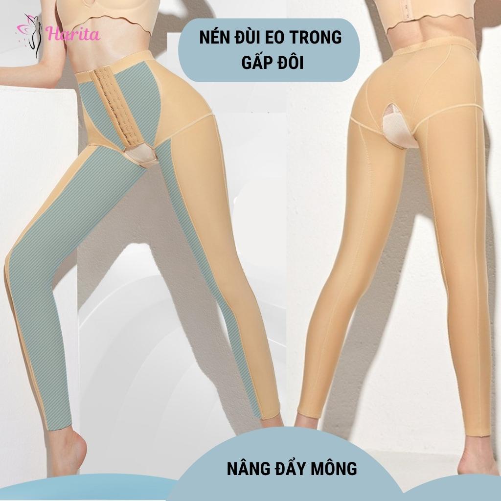 Quần định hình đùi chân, gen nịt bụng eo nâng mông sau  hút mỡ giai đoạn I siêu nén Harita cao cấp xuất Nhật