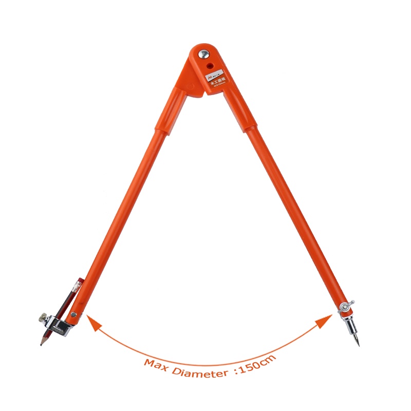 Compa kỹ thuật vẽ đường tròn lớn 90 đến 150cm lấy dấu