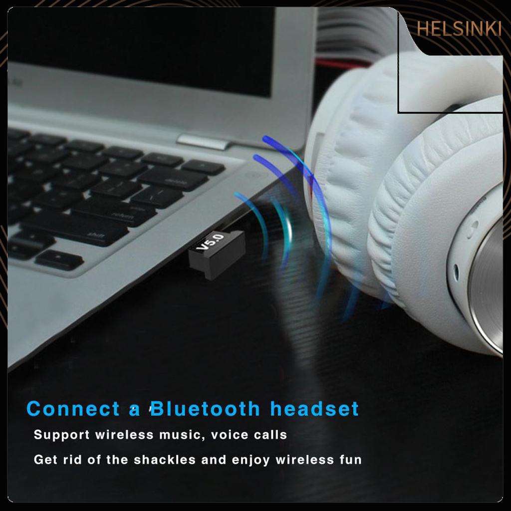 Usb Thu Phát Tín Hiệu Bluetooth 5.0 Mini Không Dây Cho Pc Laptop Tai Nghe