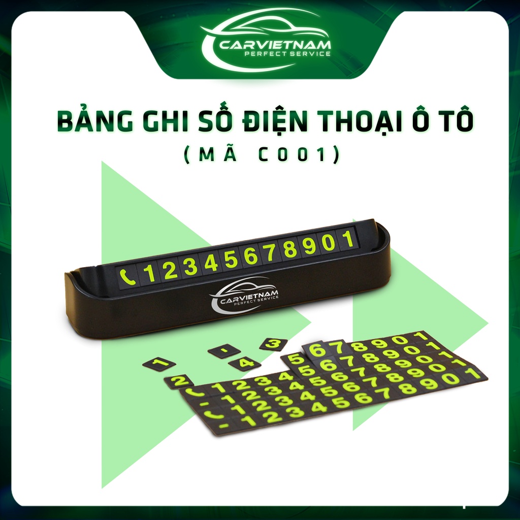 Bảng Ghi Số Điện Thoại Gắn Taplo Ô Tô (Mã C001) - Bảng Ghi SĐT Trên Xe Hơi Khi Đỗ Xe Nhằm Phục Vụ Mục Đích Liên Lạc