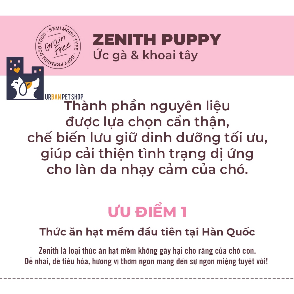 1.2KG_THỨC ĂN HẠT MỀM CHÓ CON ZENITH PUPPY