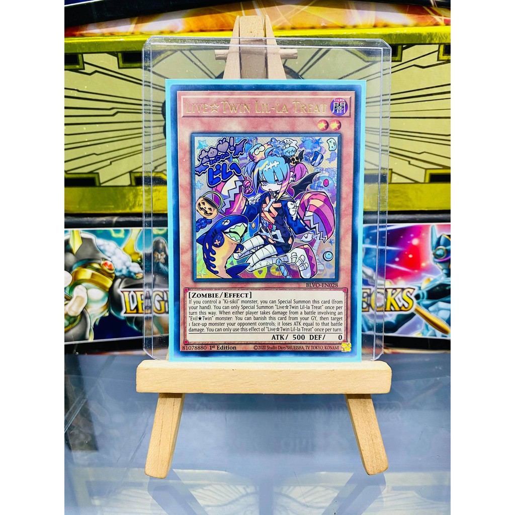 [ Dưa Hấu Yugioh ] Lá bài thẻ bài Live Twin Lil-la Treat - Ultra Rare - Tặng bọc bài nhựa bảo quản