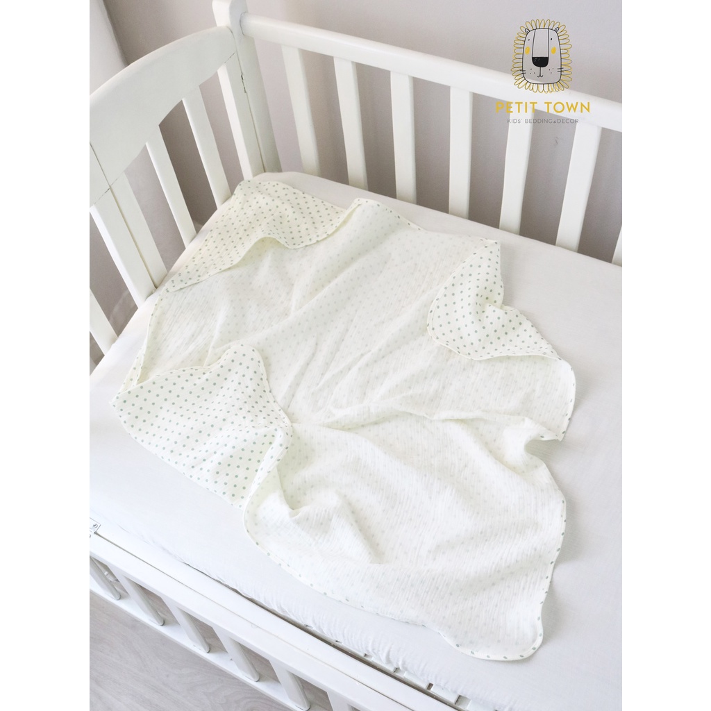 Gối sơ sinh, combo set đồ sơ sinh, 4 món, đồ cho trẻ sơ sinh, xô muslin, handmade