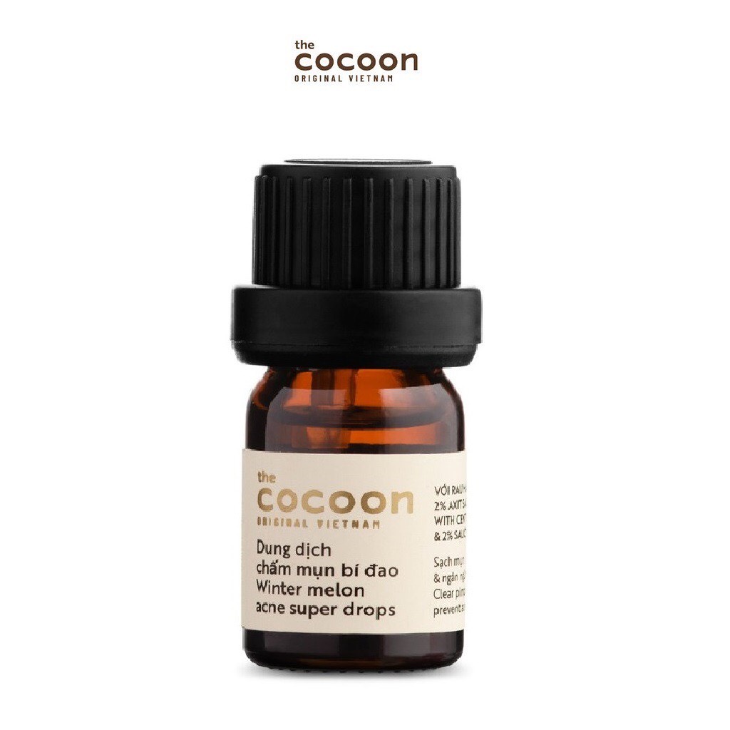 Dung dịch chấm mụn Bí Đao The Cocoon 5ml giúp giảm sưng, gom cồi mụn và làm dịu nốt mụn Việt Nam