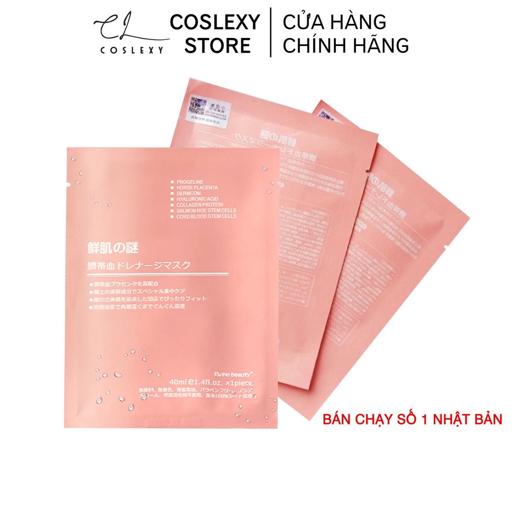 Mặt nạ nhau thai cừu cuống rốn Nhật Bản Coslexy Beauty dưỡng da cung cấp độ ẩm, tái tạo collagen | WebRaoVat - webraovat.net.vn