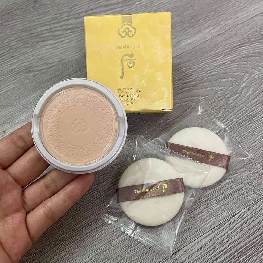 Phấn phủ Whoo vàng Powder Pact có nhũ ngọc trai | BigBuy360 - bigbuy360.vn