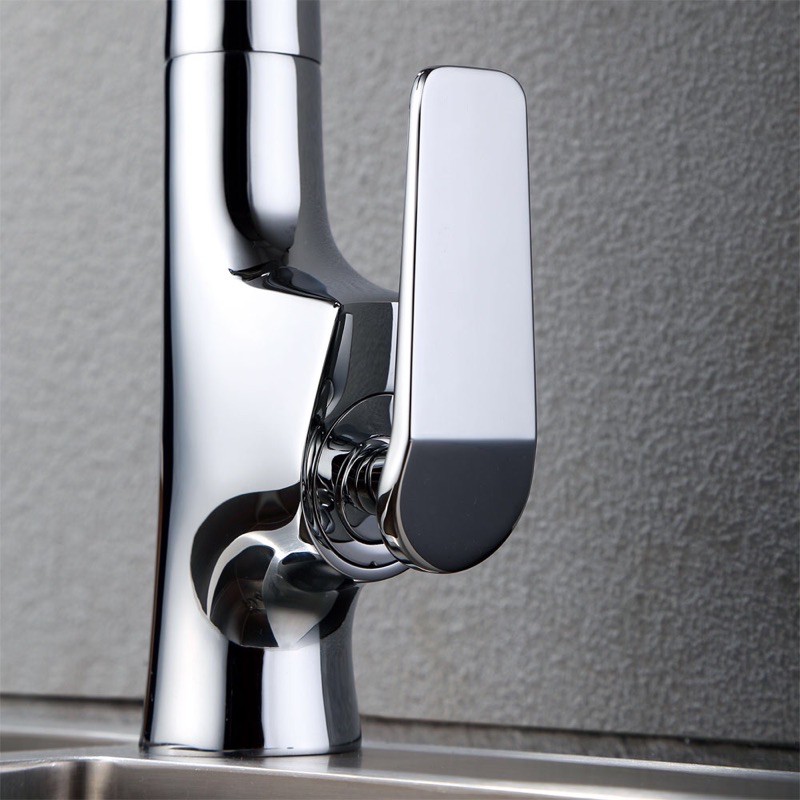 Vòi bếp nóng lạnh đồng mạ crom sáng bóng cao cấp P3111