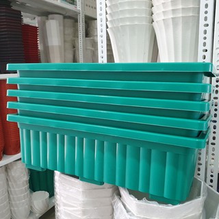 5 Chậu Nhựa Thông Minh Trồng Rau Sạch, Trồng cây cảnh, Màu Xanh (KT: 63cm x22cm x19cm)